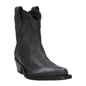 Brand New Barracuda Steel Grey Leather Cowboy Boots